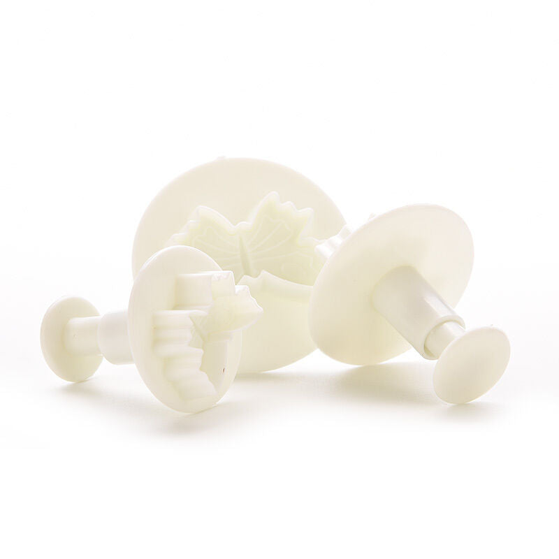 3x Butterfly Plunger Cutter Mold Sugarcraft Fondant Cake Decorating Tool Best DD