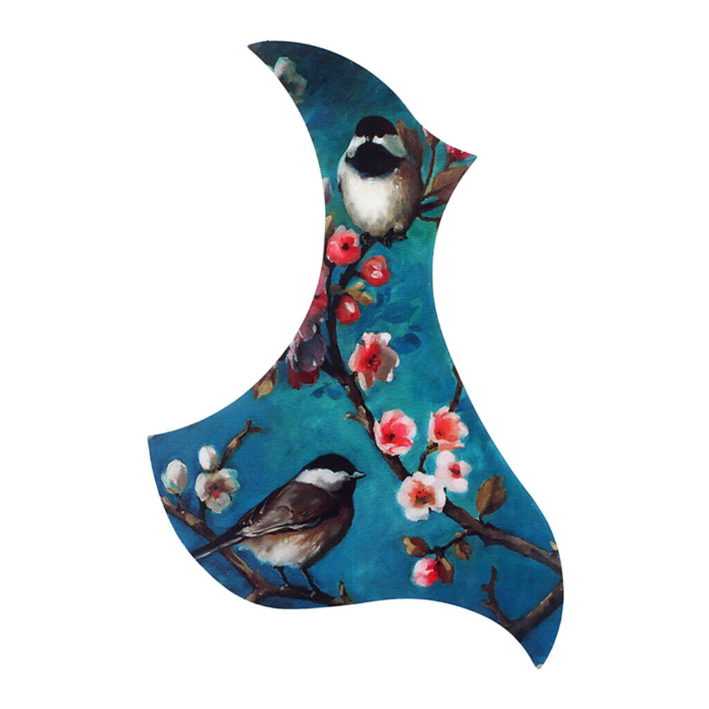 Folk Acoustic Guitar Pickguard Scratch Plate Accs Flower and Bird Painting