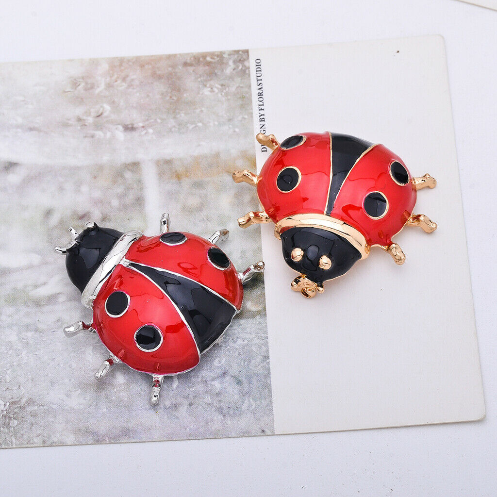 Cute Lady Bird Beetle Brooch Pin Womens/Men/Children Unisex Fashion Jewelry