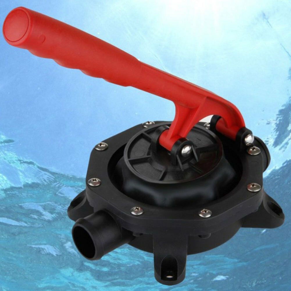 720GPH Manual Diaphragm Boat Marine Bilge Plastic Water Self-priming Pump ABS