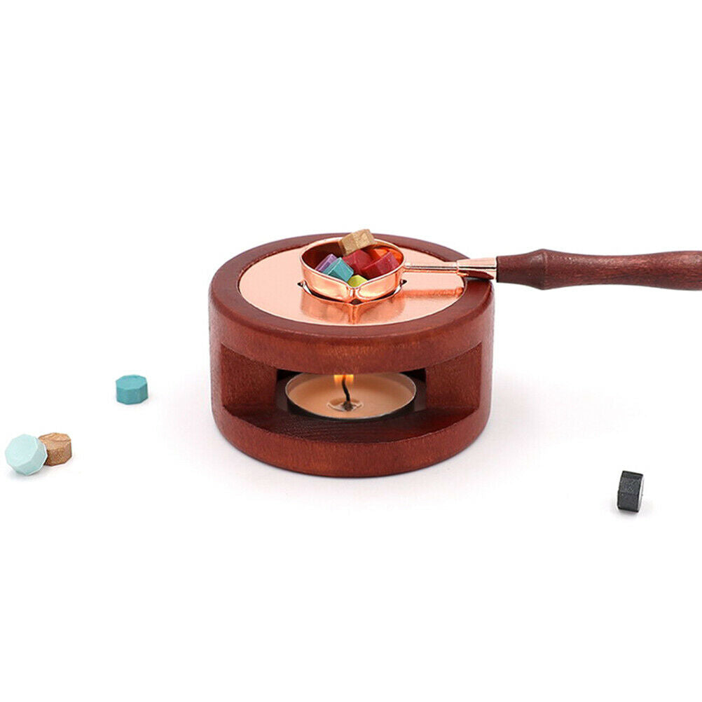 Stamp Wax Seal Beads Sticks Warmer Wax Sticks Melting Glue Furnace Stove PotBDA