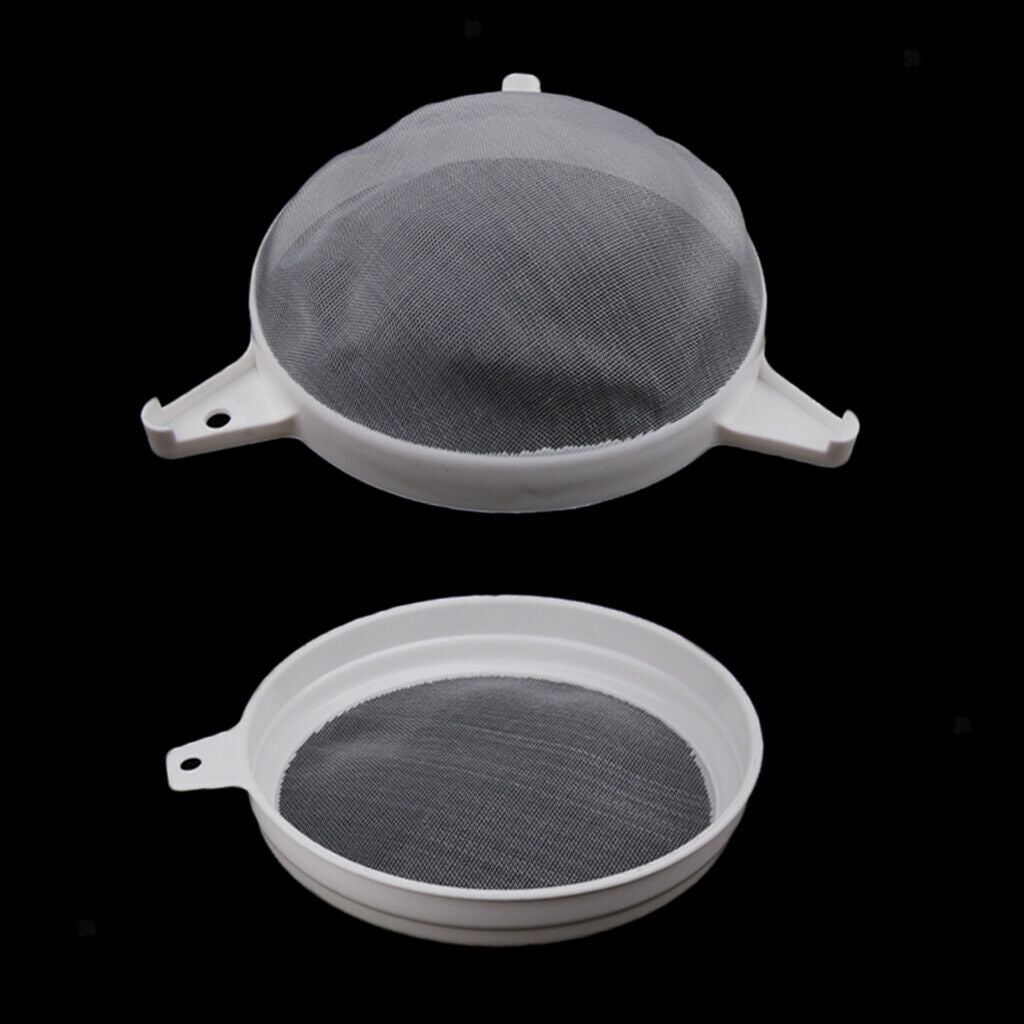 Double Layer Honey Strainer Filter Net Screen Apiary Sieve Beekeeping Tool