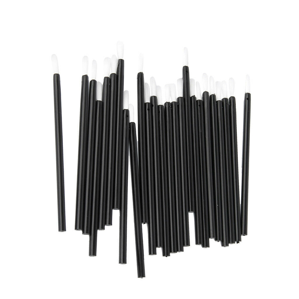 100x Lint Free Angled Makeup Cosmetic Lipstick Lip Tint Brushes Wands Tools Kit