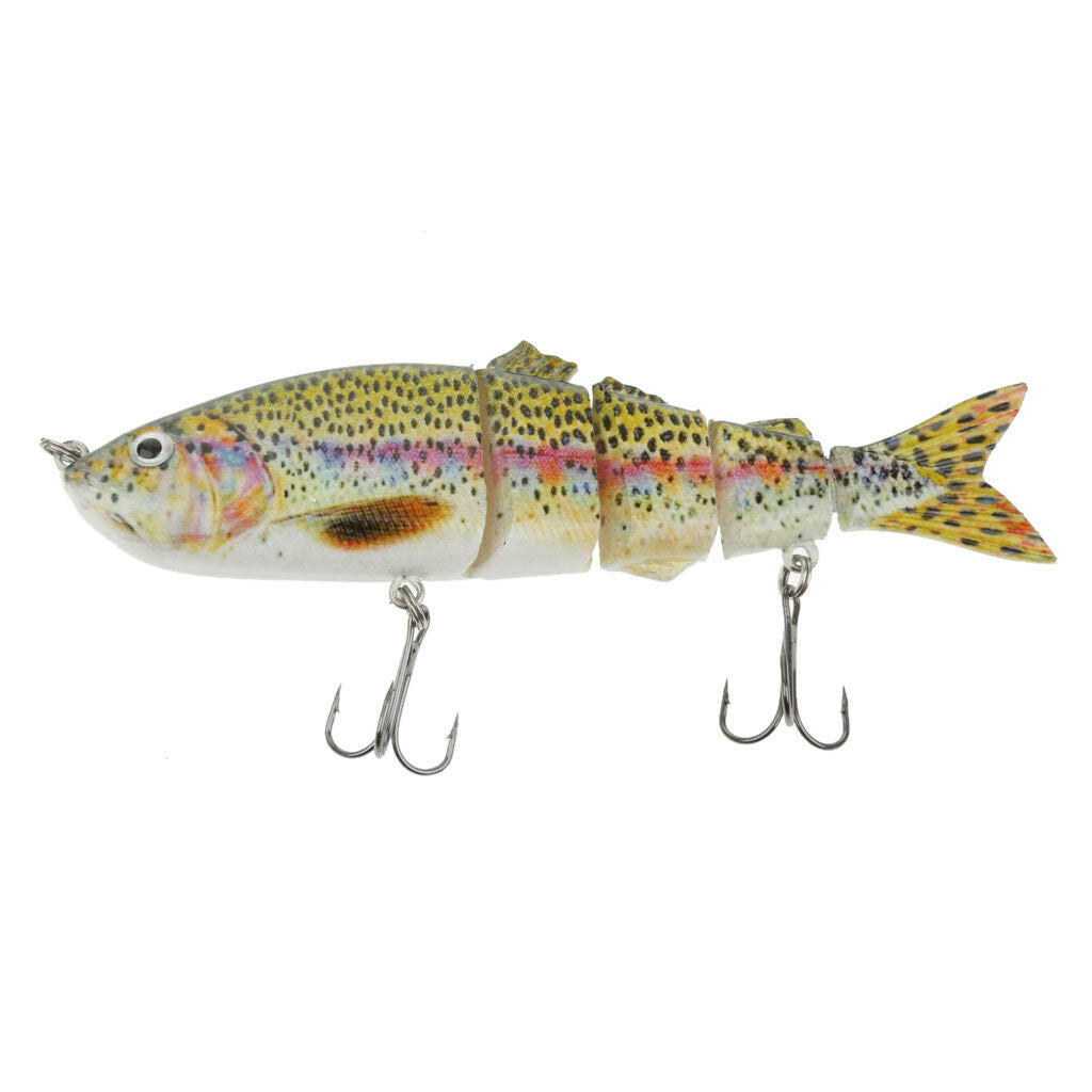 Multi Jointed Fishing Lures Fish Bait Swimbait Crank Fishing Tackle Hook -C
