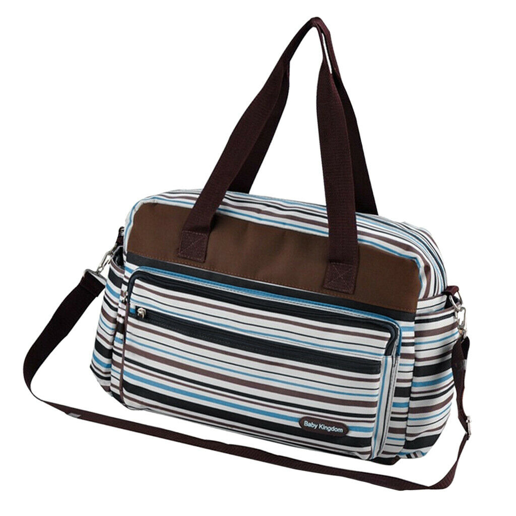 Waterproof Wearable Mummy Diaper Bag with Changing Pad Blue