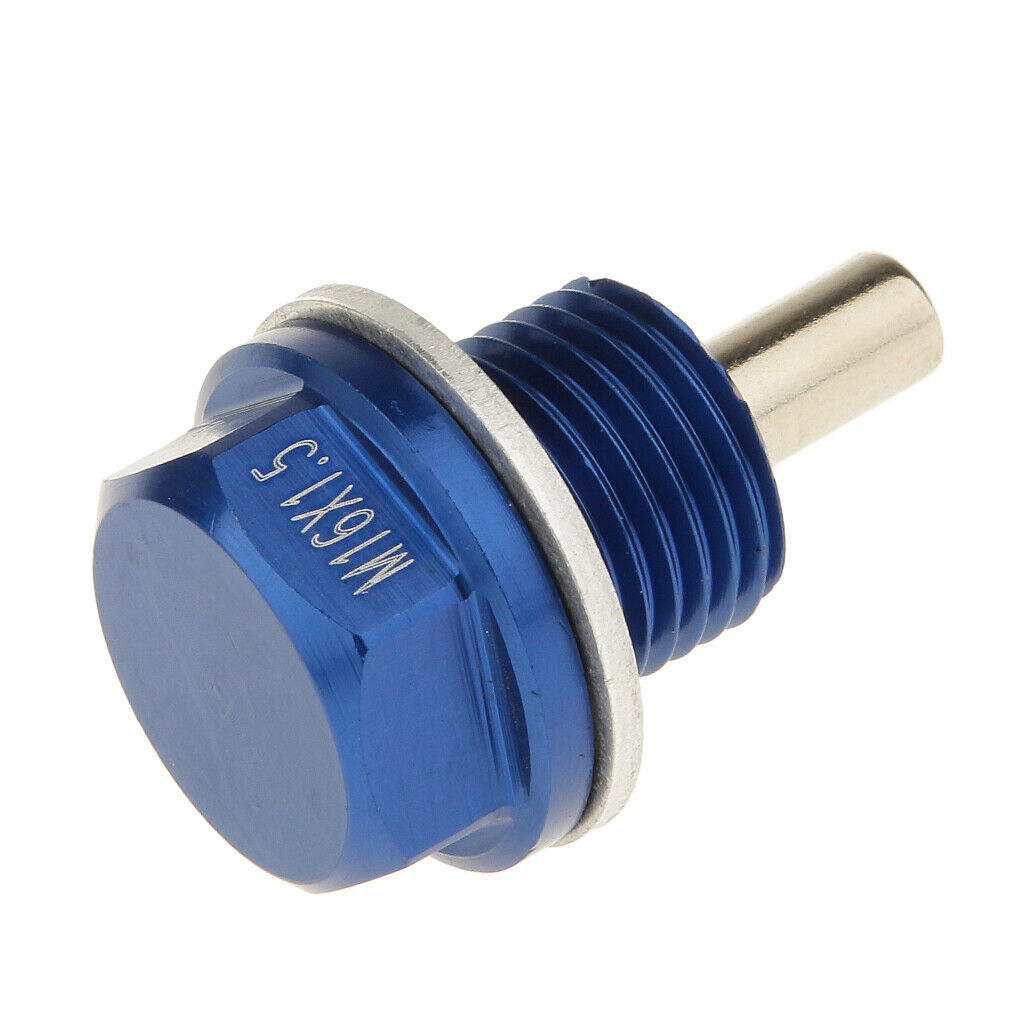 MagiDeal M16X1.5 Anodized Engine Oil Pan Drain  Plug For   2 Colors