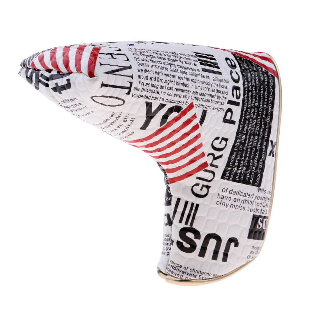 Durable PU Leather Golf  Putter Headcover Club Head Cover Replacement