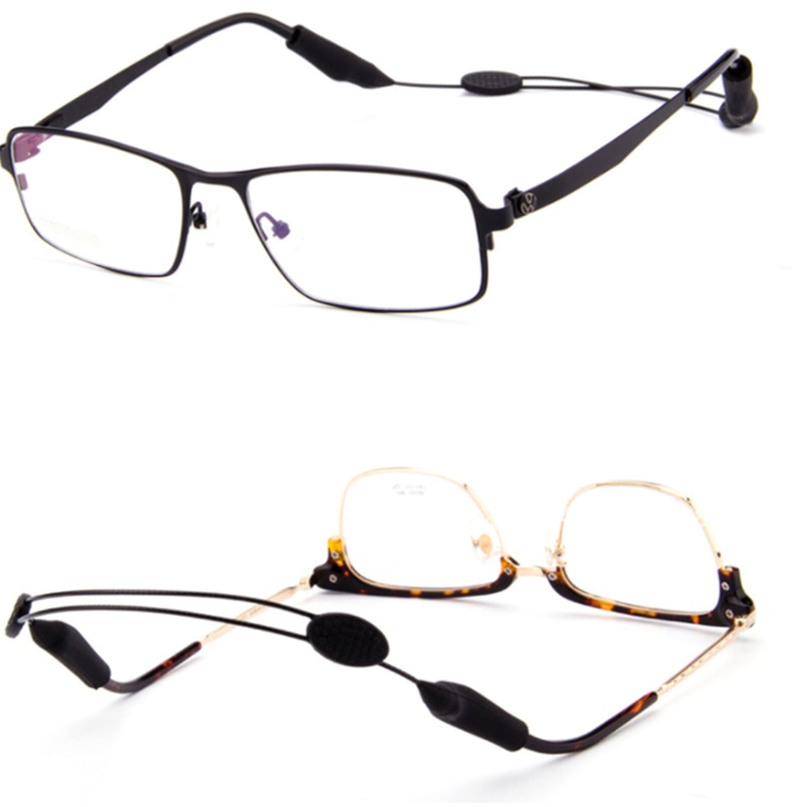 2x Adjustable Silicone Eyeglasses Strap Rope Glasses Sunglasses Sports Band Cord