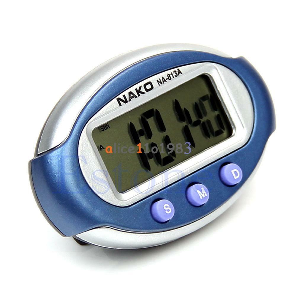 3 Buttons Smart Mini Digital Clock Portable Car Auto Dashboard LCD Display