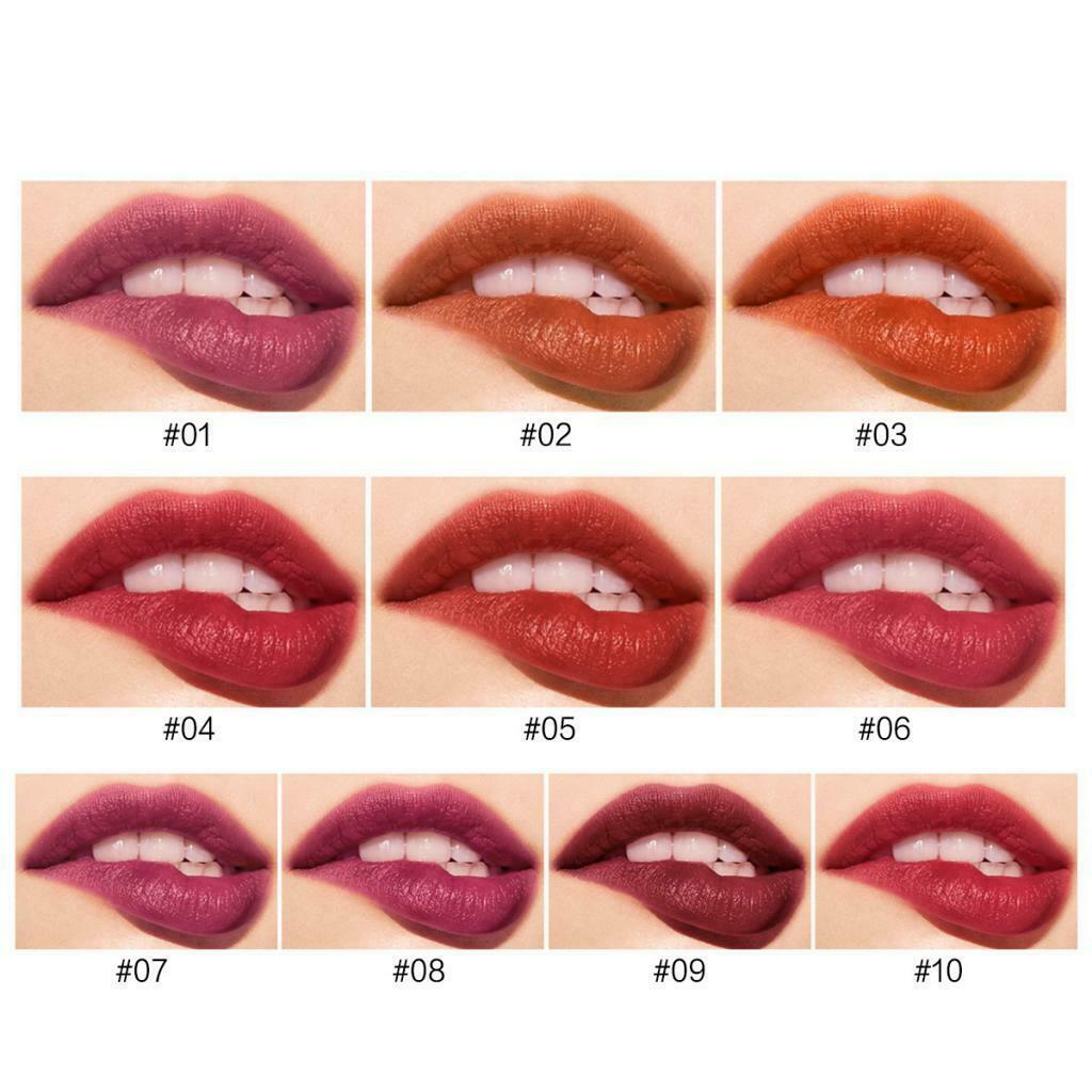 10 lot Matte Liquid Lipstick Lip Gloss Lip Full Beauty Set Long Lasting