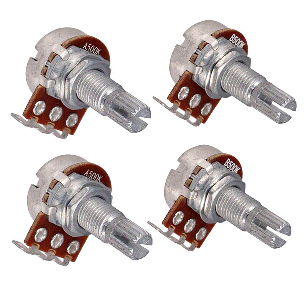 500K, Guitar Bass Long Split Shaft Potentiometer for Volume or Tone