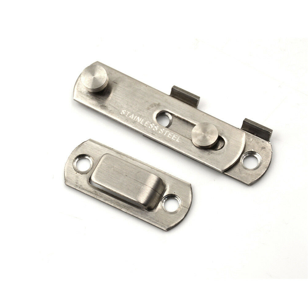 Stainless Steel Home Safety Gate Door Bolt Latch Slide Lock 20x50x70mm DD