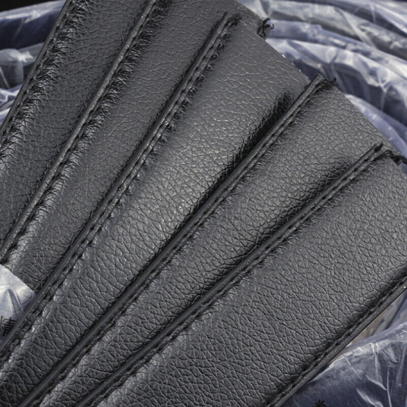Men's Leather Belt Headless Double-sided Lychee strip Automatic Buckle Waistb Kt