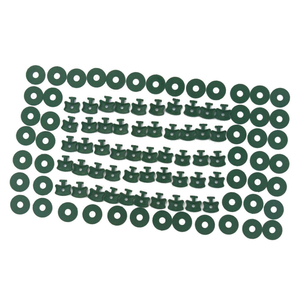 50Pcs/Set Greenhouse Twist Clips Washers Set Shading Fixing Clips w/ Washers