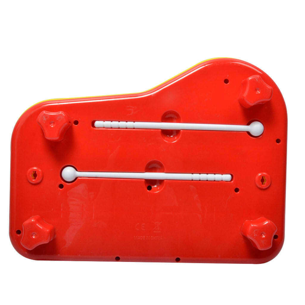 2 In 1 Piano Xylophone 8 Keys Mini Glockenspiel Instrument with Music Cards