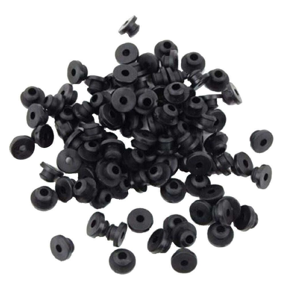 100 lot Tattoo Machine Full Grommets Cushions Nipples Rings Supplies Black