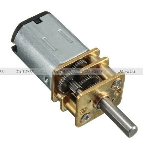 2PCS DC 6V 30RPM Micro Speed Reduction Gear Motor with Metal Gearbox Wheel N20