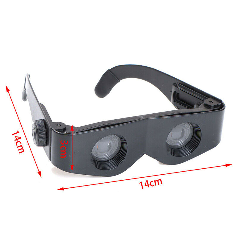 Portable Glasses Style Telescope Magnifier Binoculars For Fishing Hiking .l8