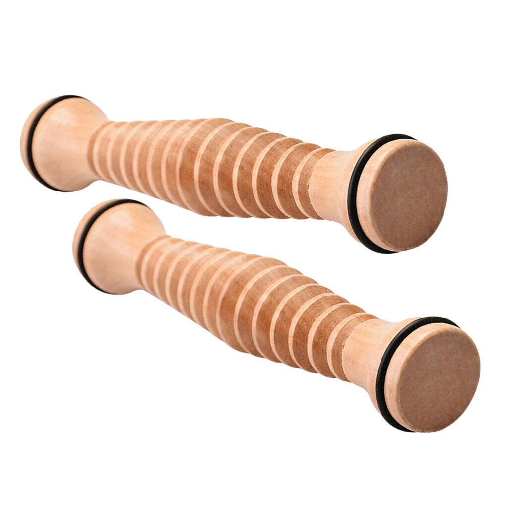 Pack2 Wooden Foot Roller Massager Stress Relaxation Relieve Arch Pain Gifts