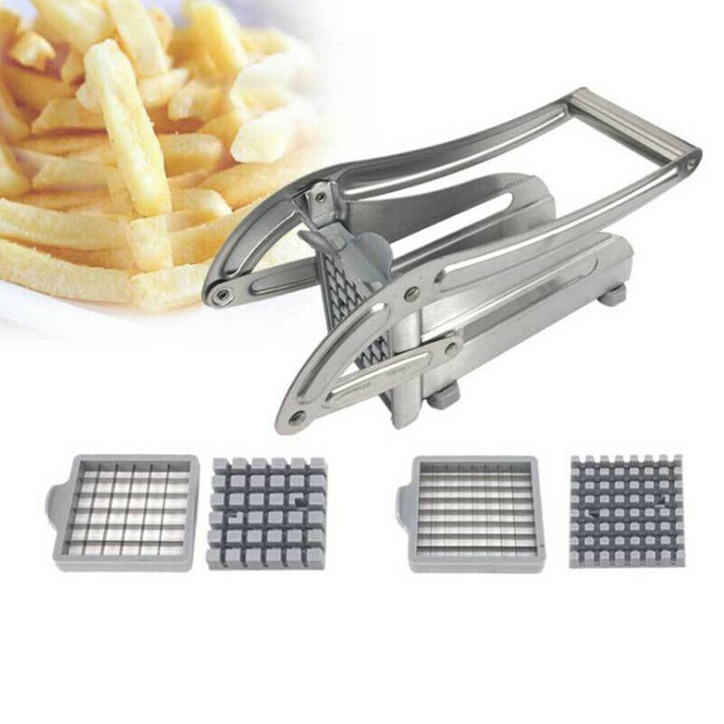 Stainless Steel French Fry Cutter Potato Vegetable Slicer Chopper Dicer
