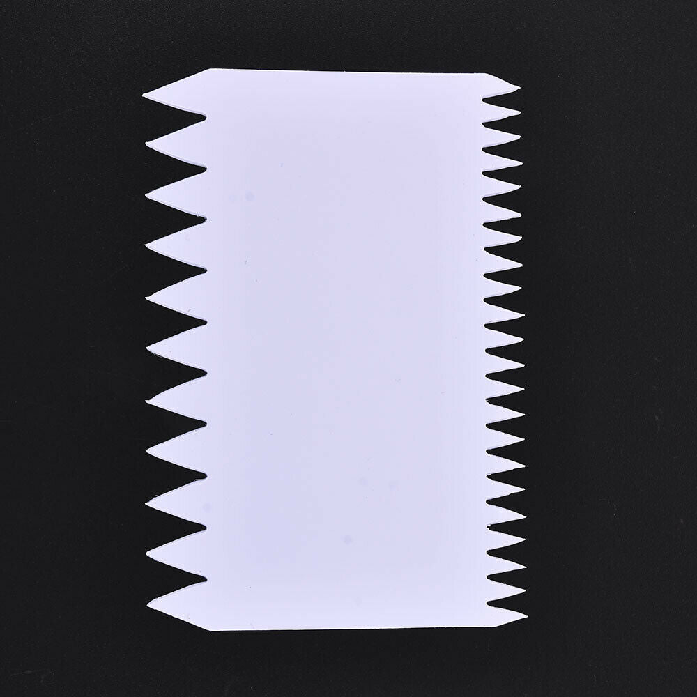 7X Cake Comb Edge Scraper Baking Decorating Cutter Smoother Icing Dough Edger