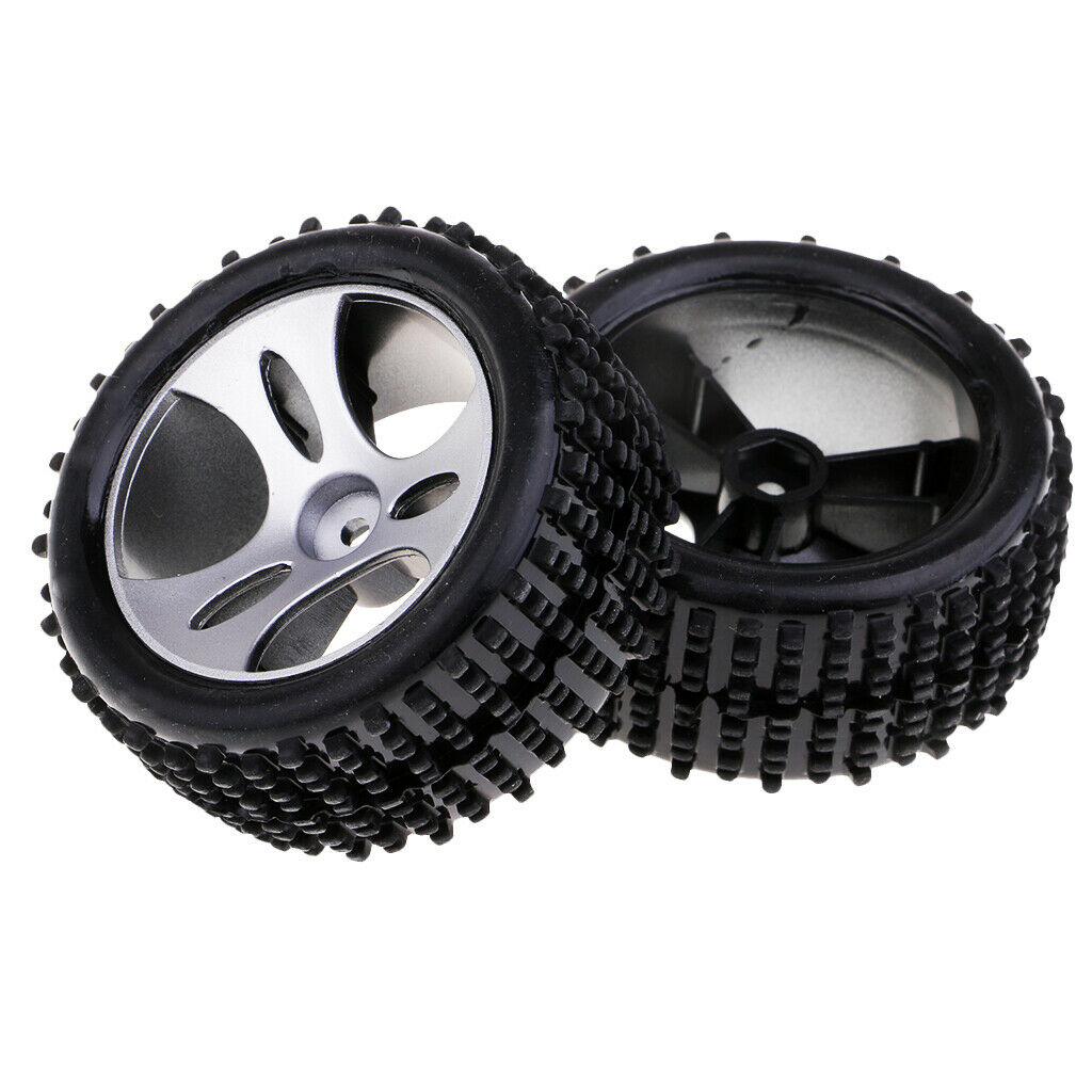 1/18 Scale RC Buggy Accessory Tire Tyre Wheel Rim 2P for WLtoys A959 A959-01