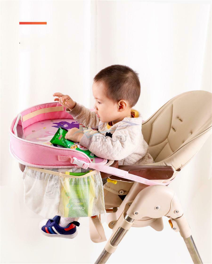 1PCS 42 x 32 x 8CM Portable Pink Cartoon Child Car Seat Table Tray Phone Holder