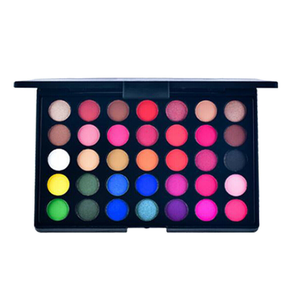2 Pieces Professional 35 Colors Eyeshadow Palette Pallete Waterproof Gifts