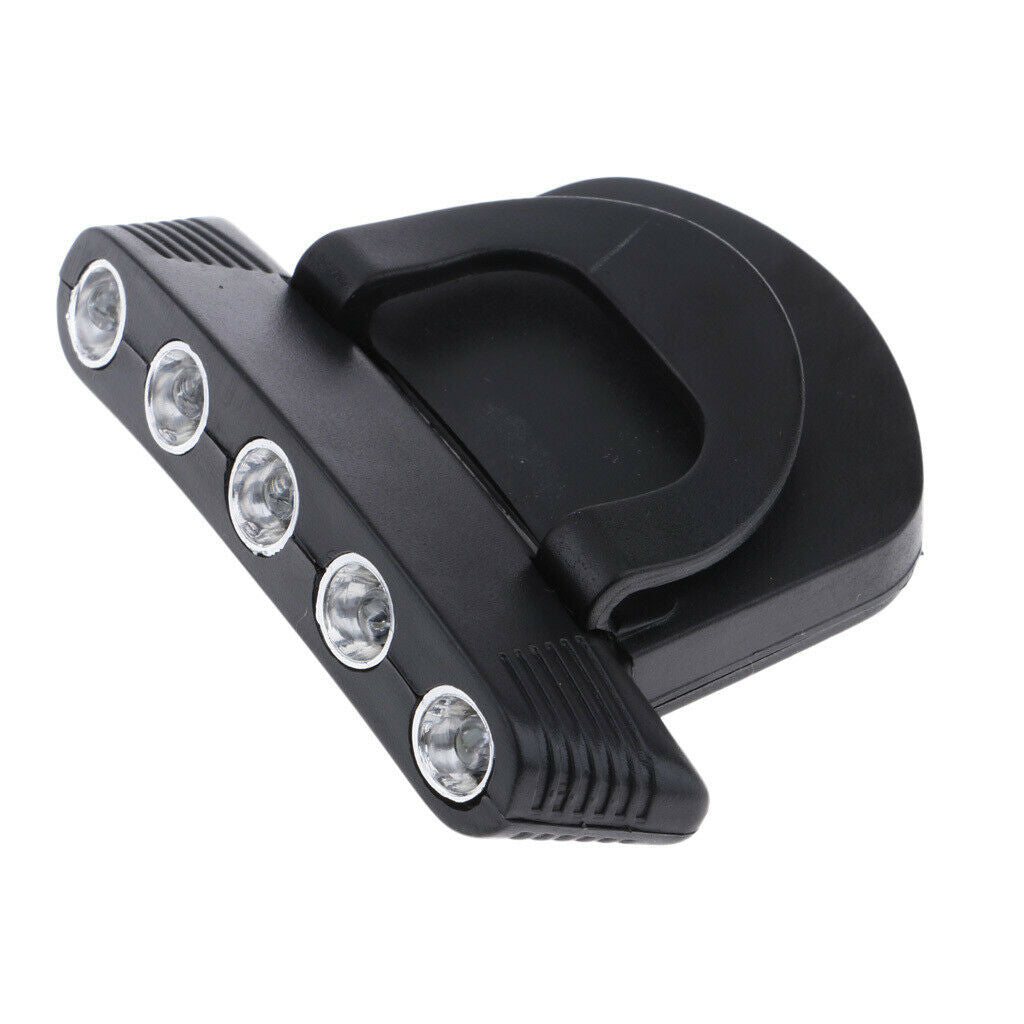 Outdoor Night Fishing Headlamp  Brim Lamp Mountaineering 5 LED Clip Light