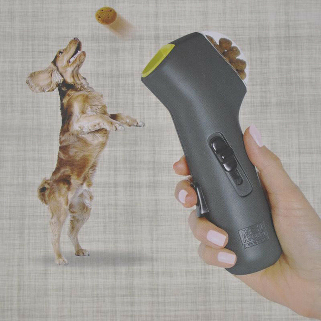 Handheld One-Size Funny Treat Launcher for Dog Cats Feeder Training Activity