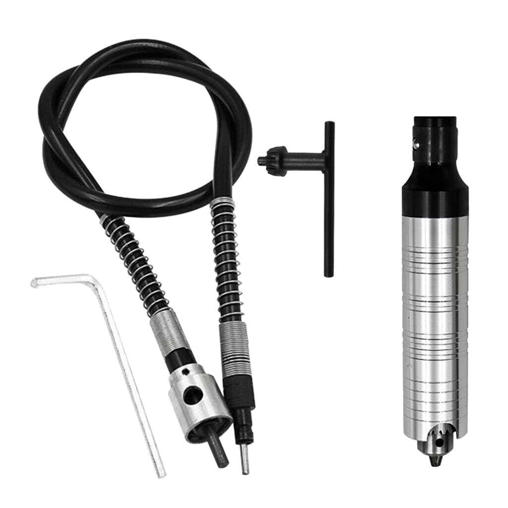 Rotary Grinder Tool Flexible Flex Shaft Fits + 0.3-4mm Handpiece +Key