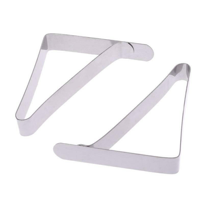 4pcs Stainless Steel Tablecloth Cover Clip Clamp Holder Picnic Party Tools