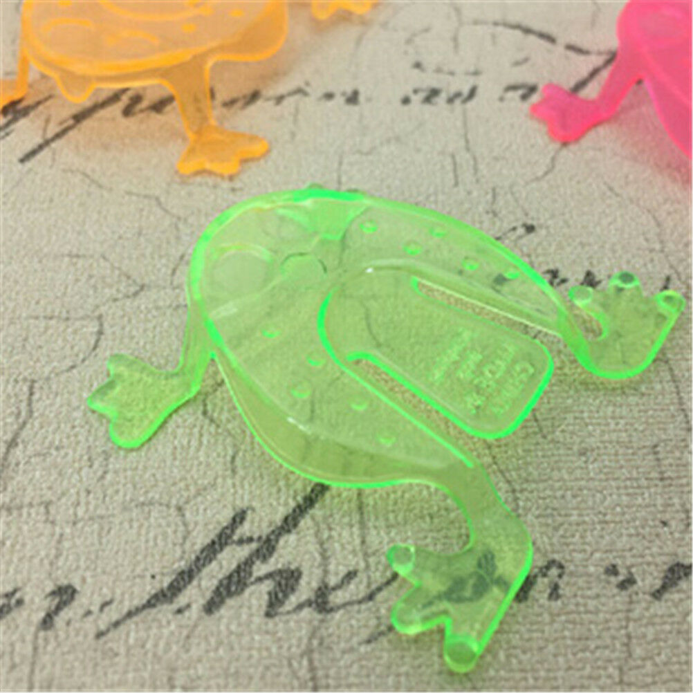 10PCS Jumping Frog Hoppers Game Kids Party Favor Kids Birthday Party Toys B_DD
