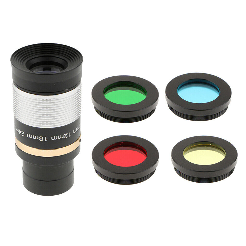 1.25inch 8-24mm  Eyepiece + Eyepieces Color Filter Set for Telescope