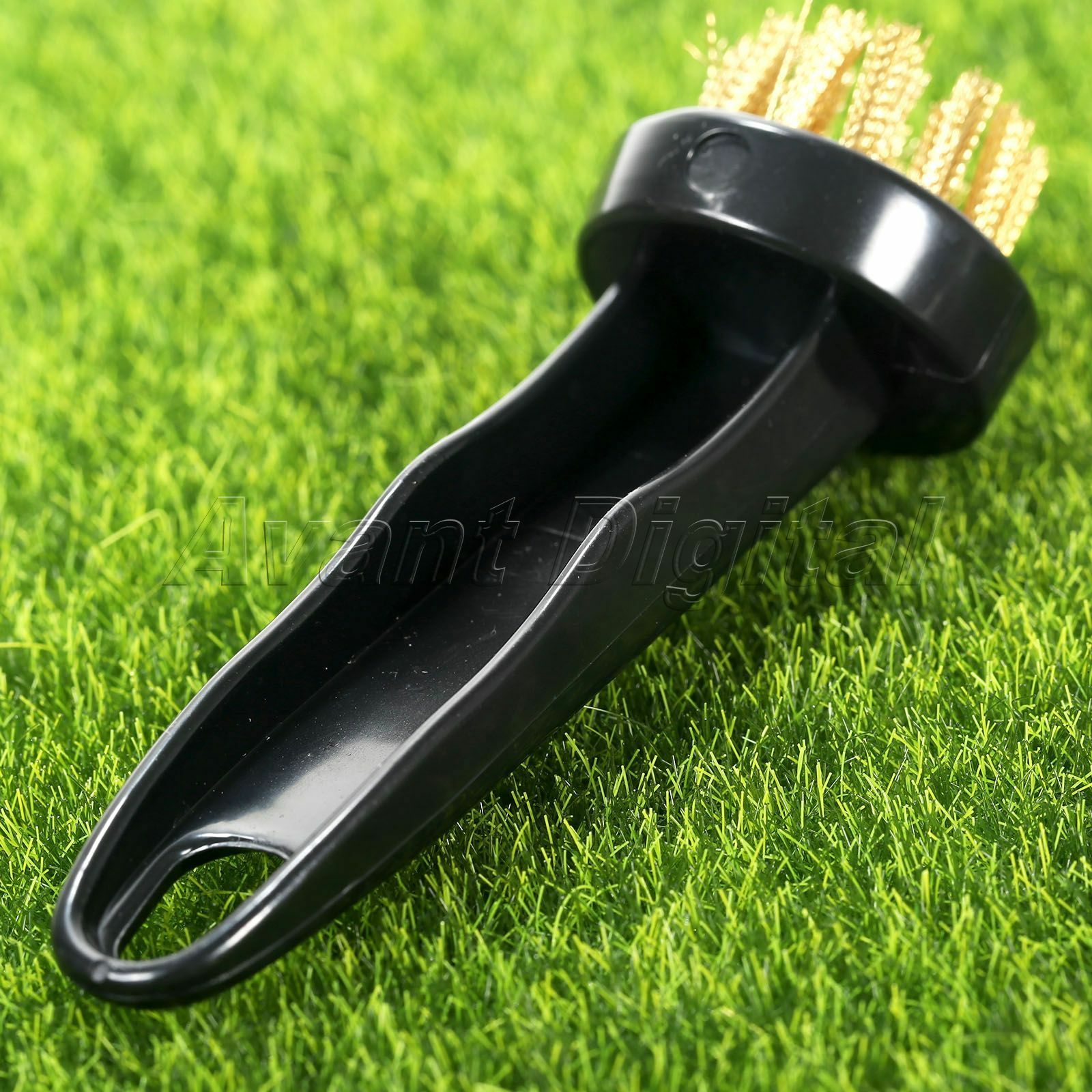 2 Pcs Golf Club Brushes Cleaning Putter Iron New Wood Bristle Plastic Handle