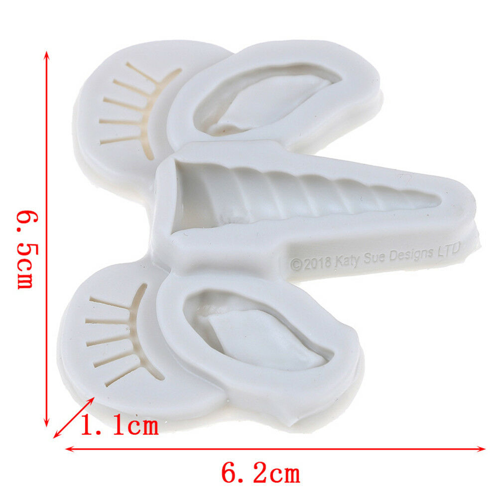 Horse Horn Silicone Cake Decorating Mold Fondant Mold Chocolate Baking Mo.l8