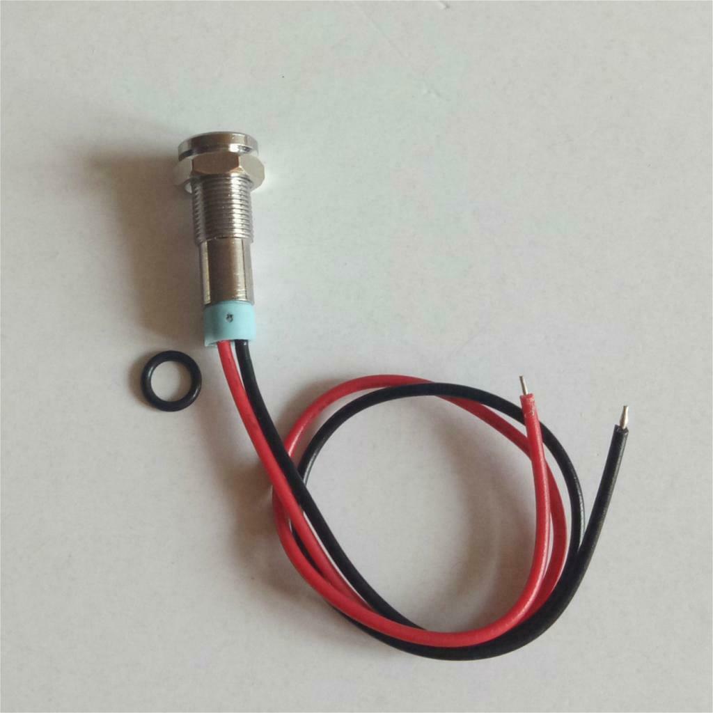 2Pcs 6mm 220V LED Indicator Light Lamp Pilot Dash Car Vehicle Motorcycle Boat