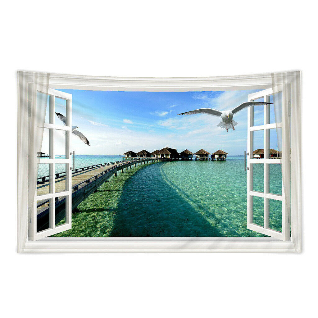Landscape Wall Hanging Bedding Tapestry, Picnic Mat, Doormat, Yoga Rug