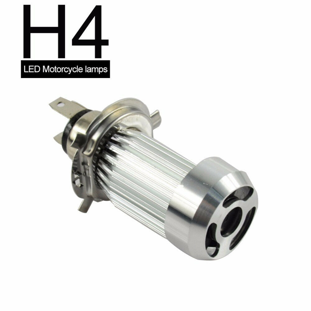 1x H4 COB 4000LM 20W*2 Motorcycle Bike Headlight Hi/Lo Beam Lamp LED Front Light