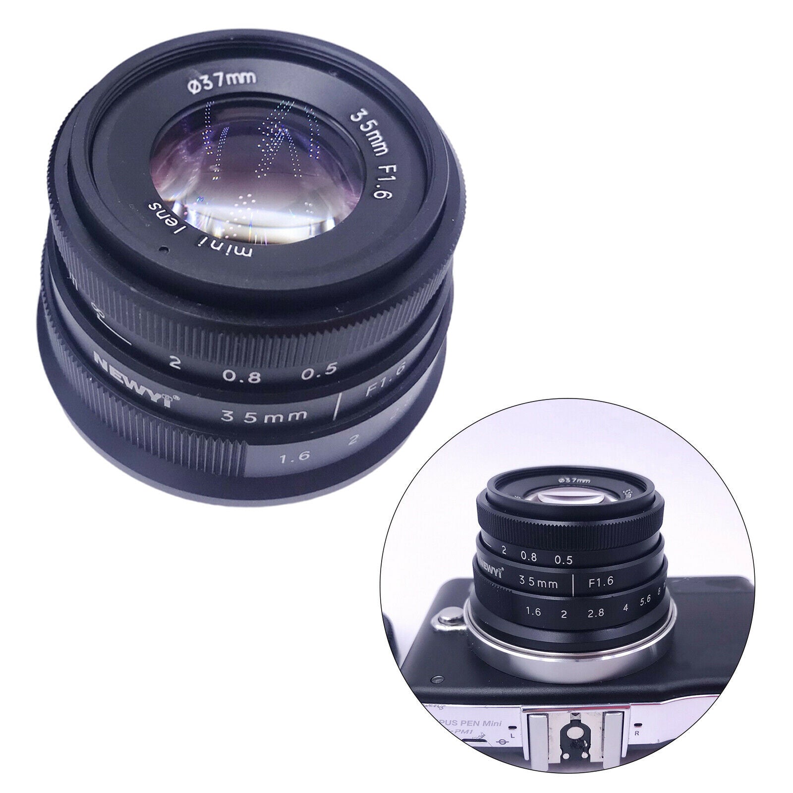 35mm f/1.6 APS-C Lens for Panasonic G2 G3 G6 G7 G9 G85 GF2 GF8 GX8 GH3 GH5