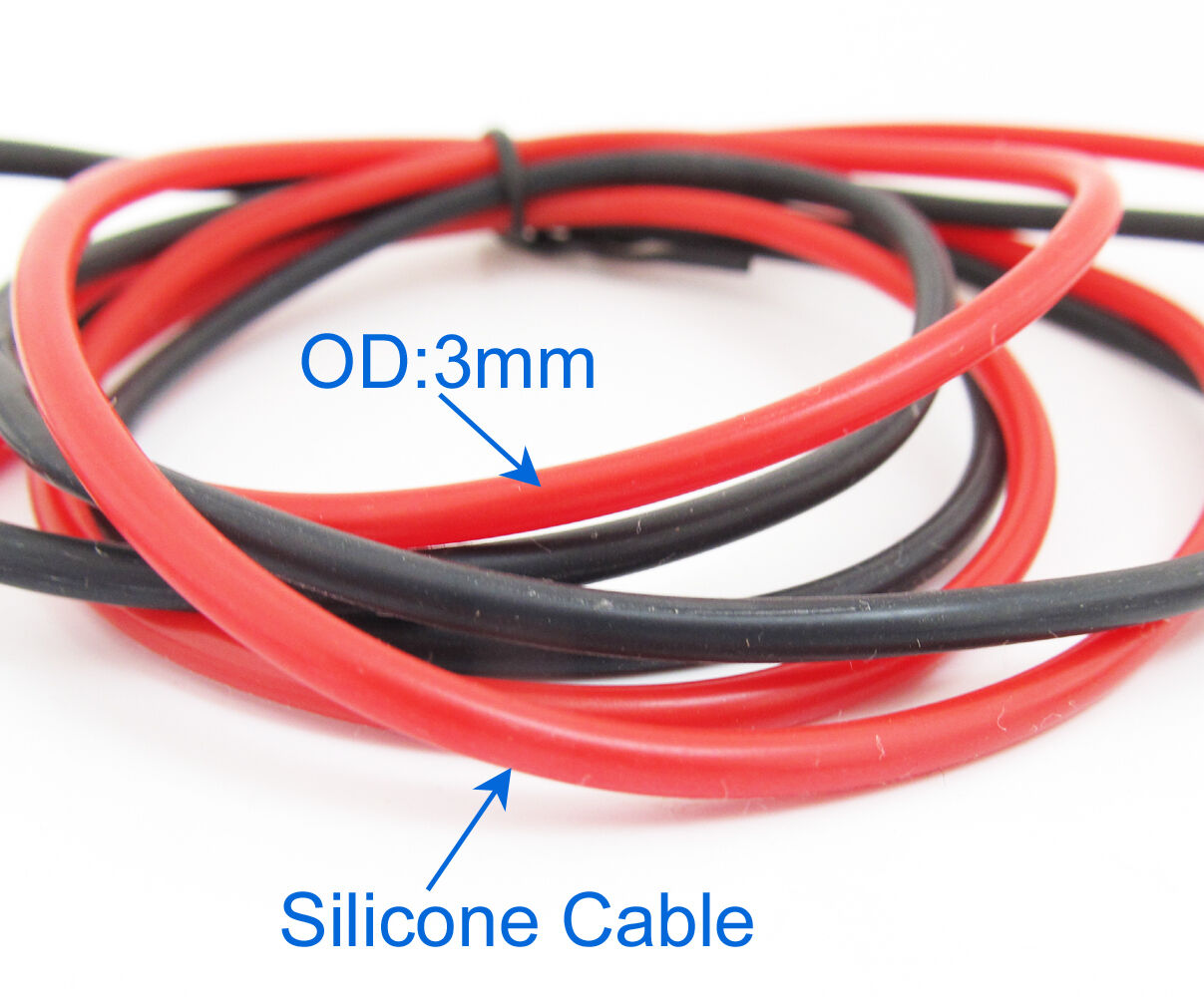 1set 1M Angle 4mm Probe Banana Plug to Alligator Clip Multimeter Silicone Cable