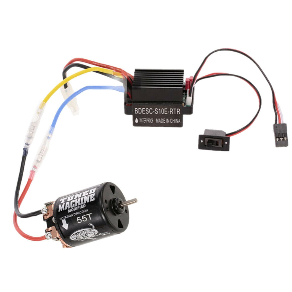Metal 540 55T Motor w/ 60A ESC for Axial SCX10 RC4WD D90 RC Car Accessories