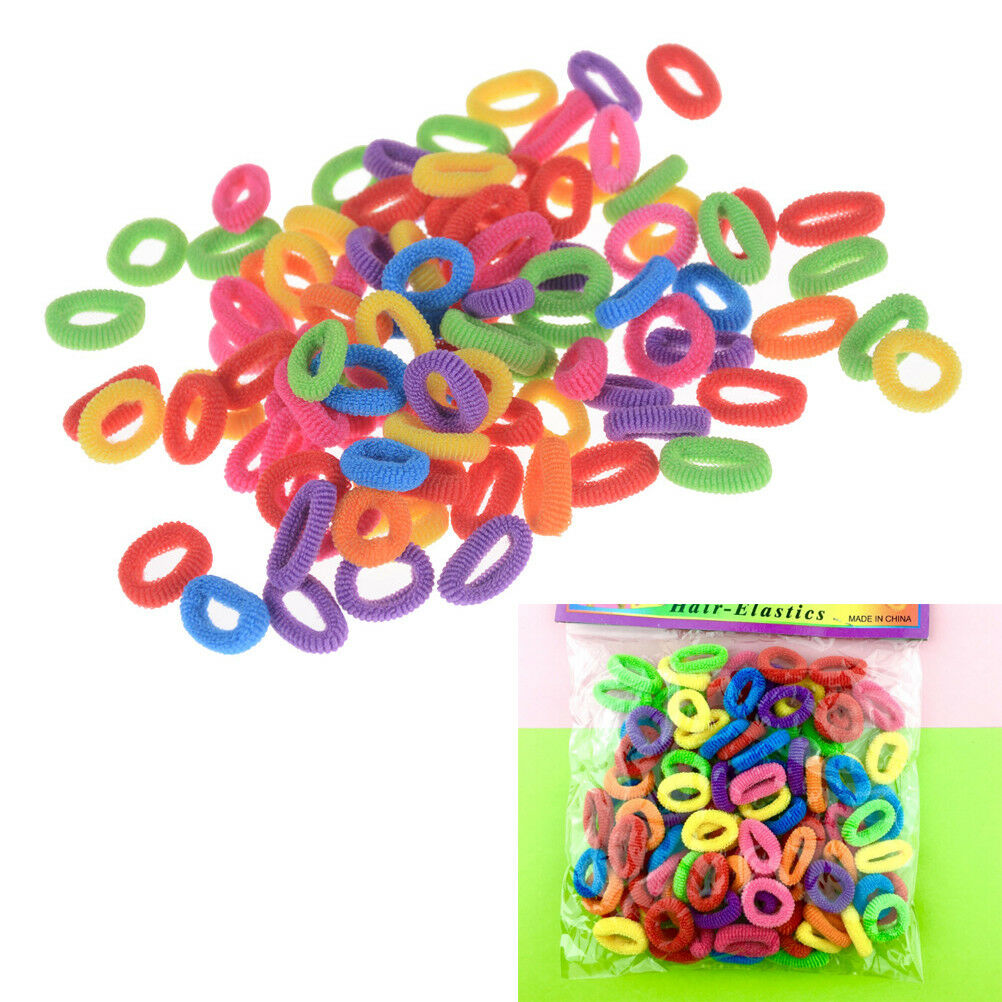Candy Color Little Girl Elastic Hair Bands Ring Rope Headwear Hair AccessoriBDA
