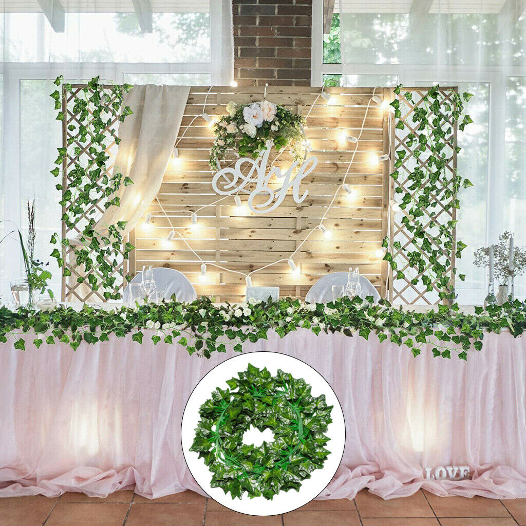 12 Pieces 86.4 Feet Artificial Ivy Leaves Vines Garland Greenery, Wedding Walls