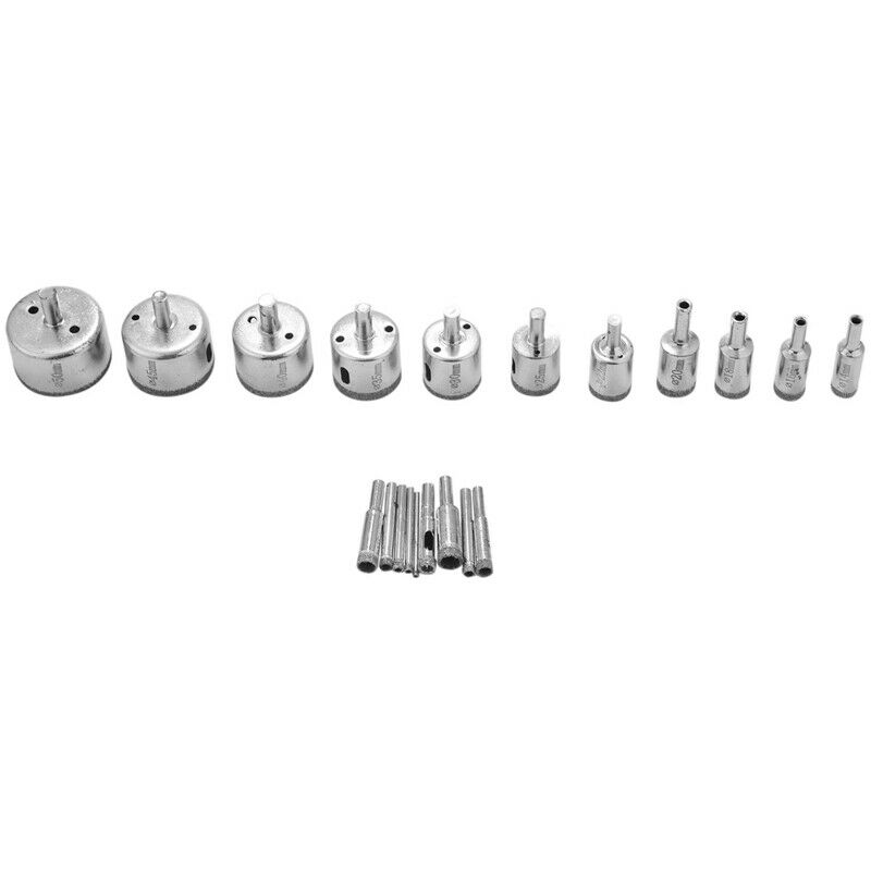 20 Pieces Diamond Holesaw Drill Bit Set For Glass, Tile, Jewelry Diy, ExtractoY4