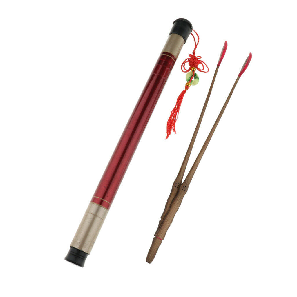1 Pair Chinese Dulcimer Hammer Beater with Case Organiser