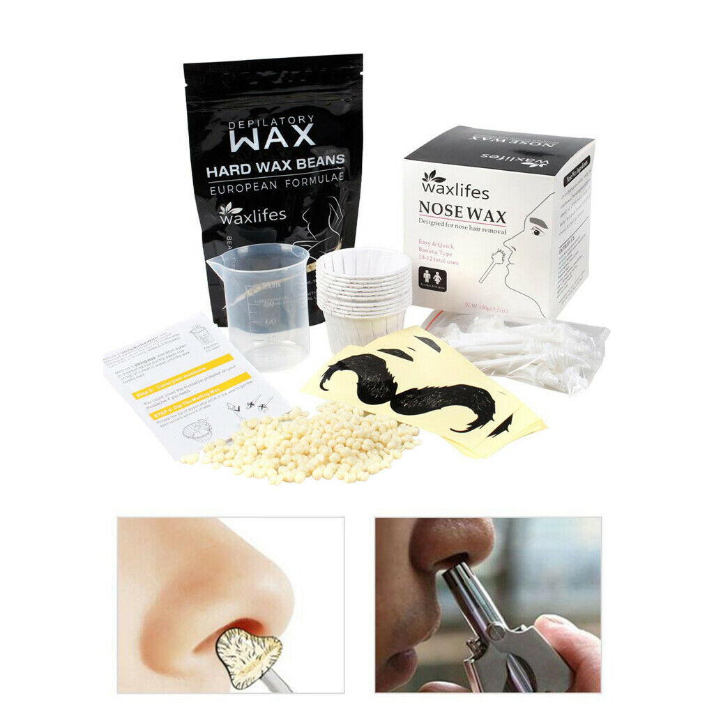 Skin Friendly Gentle yet Painless Professional Nose Wax Kit for Lips Nose