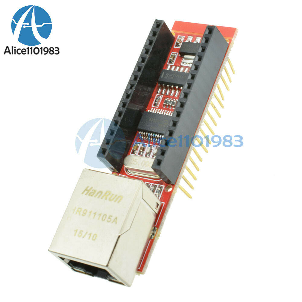 2PCS ENC28J60 Ethernet Shield For Arduino Nano V3.0 RJ45 Webserver Module