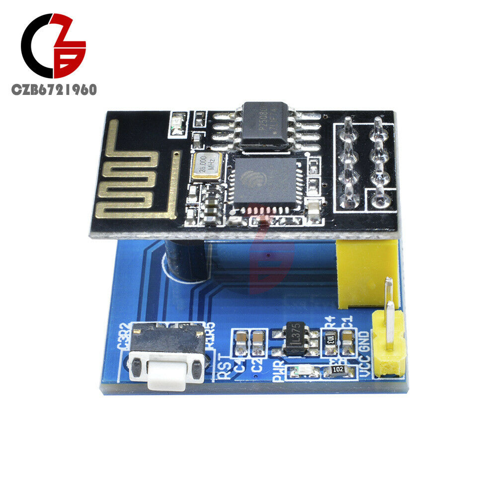 ESP-01S ESP8266 WIFI Wireless Transceiver DS18B20 Temperature Sensor Adapter