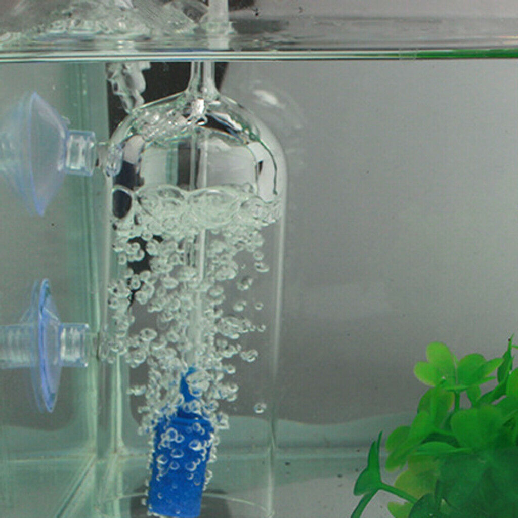 Co2 Diffuser Glass CO2 Plant Atomizer Diffuser with Bubble Counter for Aquarium